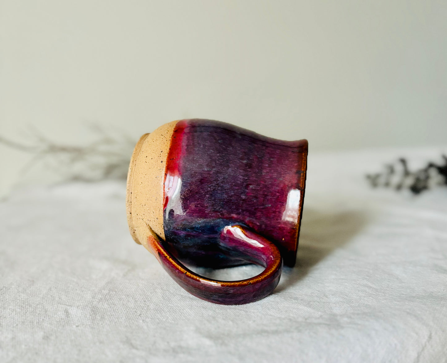 16 fl oz Burgundy Shimmer Mug