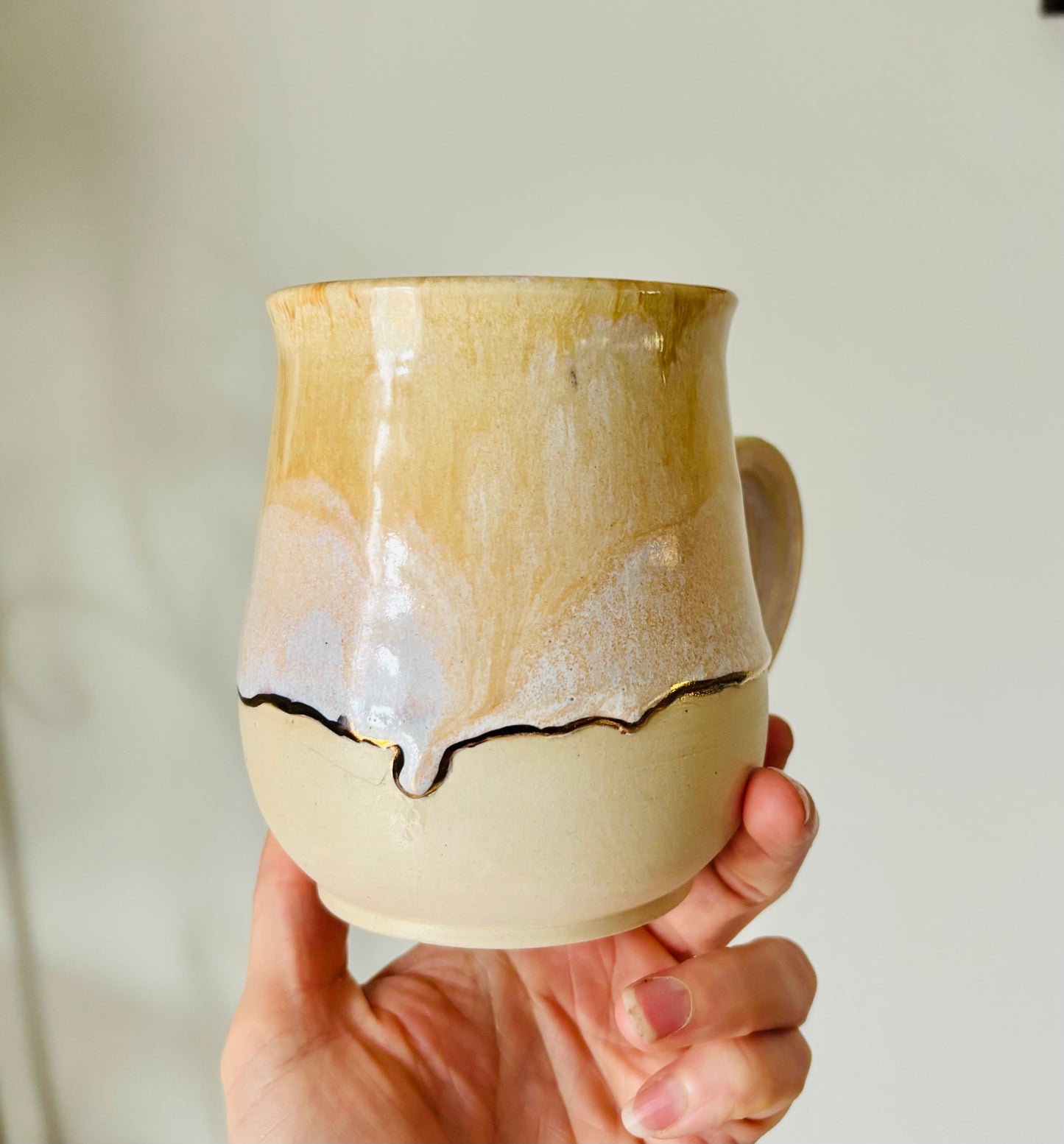 22k Gold Lined Honey & Cream Mug #2 (14 fl oz)