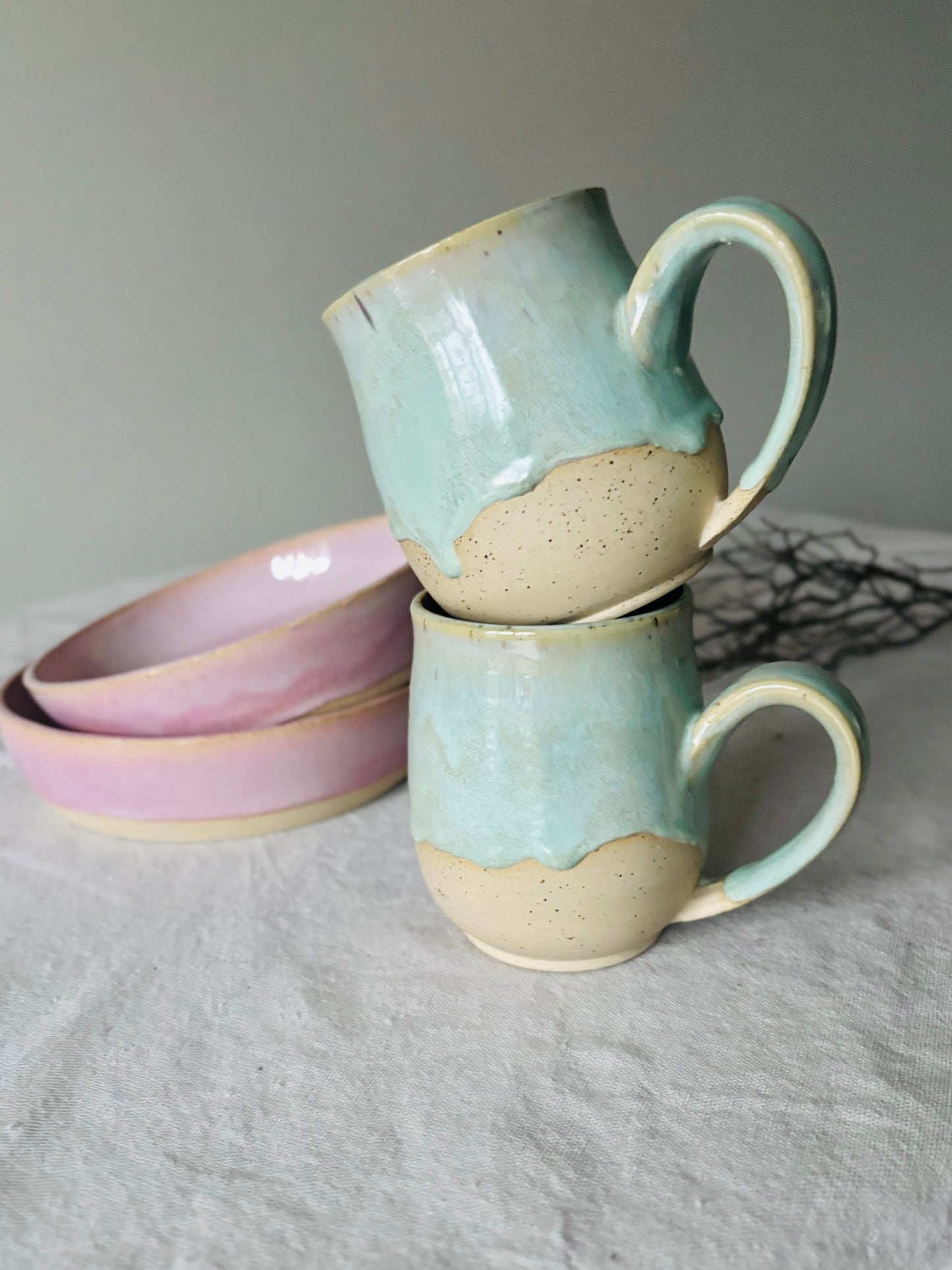 Pastel Aqua Mug #1 (14 fl oz)