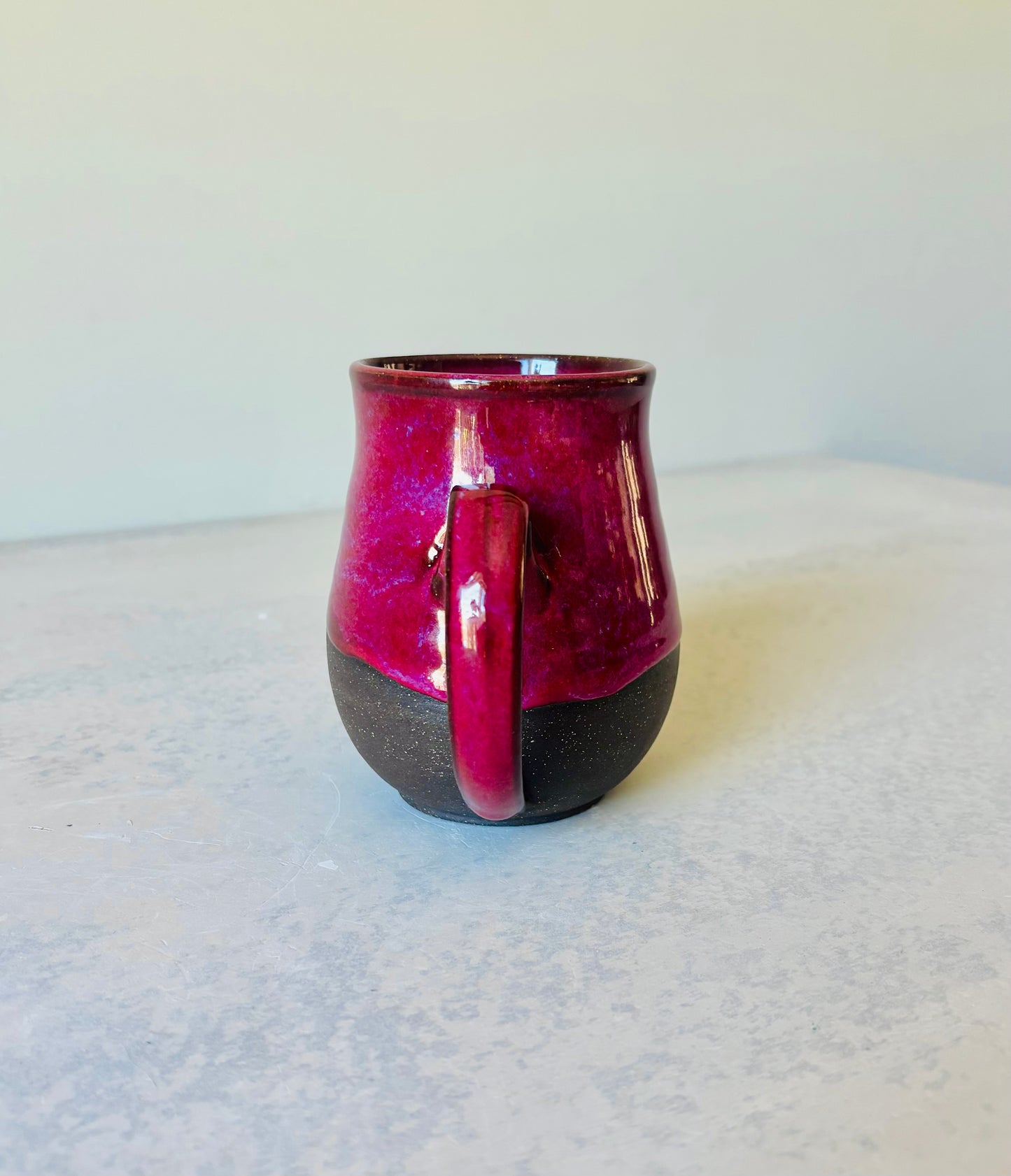 Pre-Order: Absolutely the Fuck Not Mug Hot Cherry Glaze on Black Clay (10-12 weeks)
