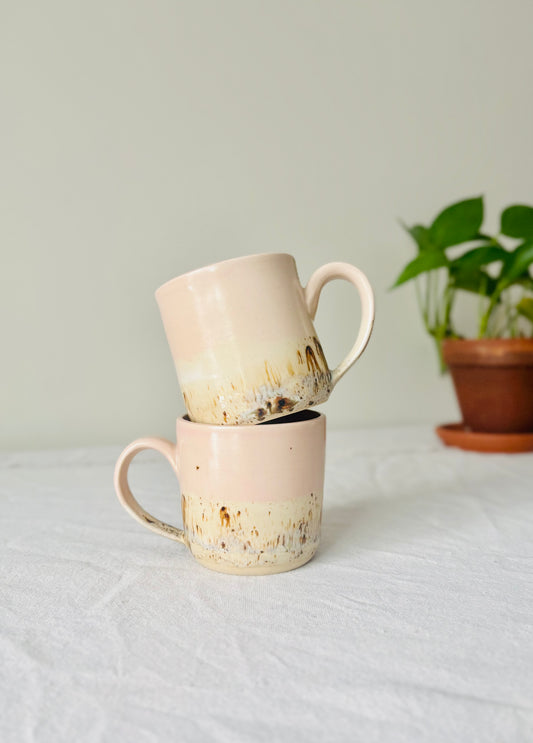 Soft Pink & Birchwood Mug #1