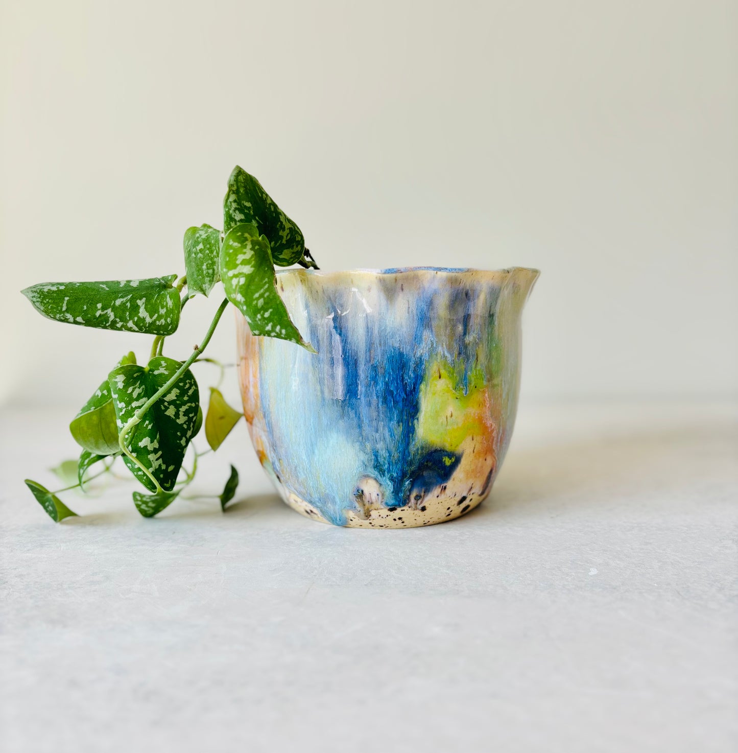 Radiant Rainbow Serving Bowl or Planter (8 cups)