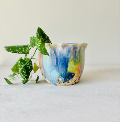 Radiant Rainbow Serving Bowl or Planter (8 cups)