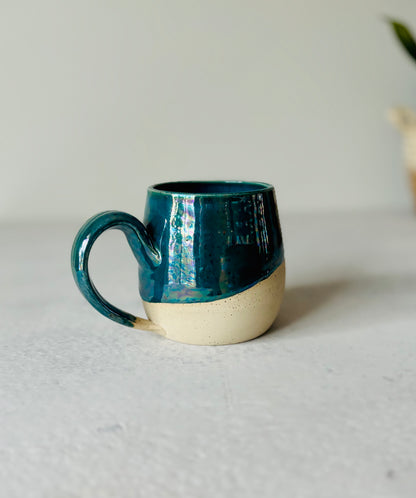 Iridescent “Fuck” Deep Turquoise Mug