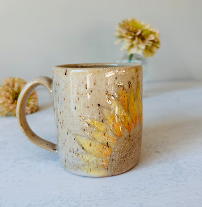 Sunflower Mug 22k Gold