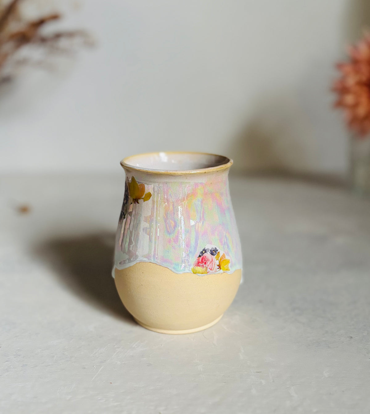 Iridescent Floral Mug (second)