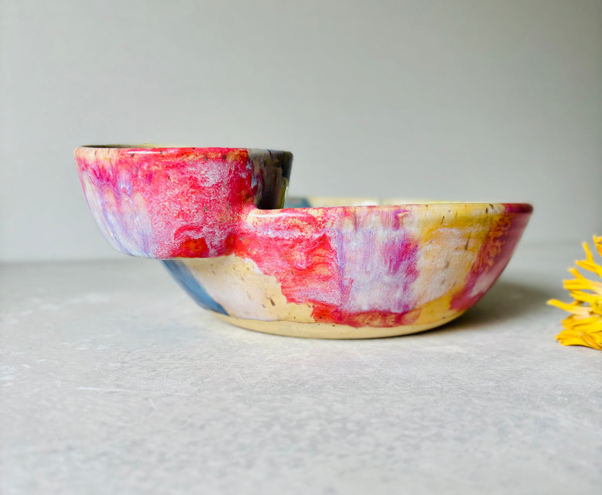 Rainbow Chip & Dip Bowl