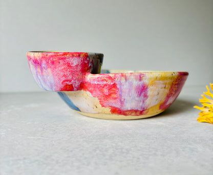 Rainbow Chip & Dip Bowl