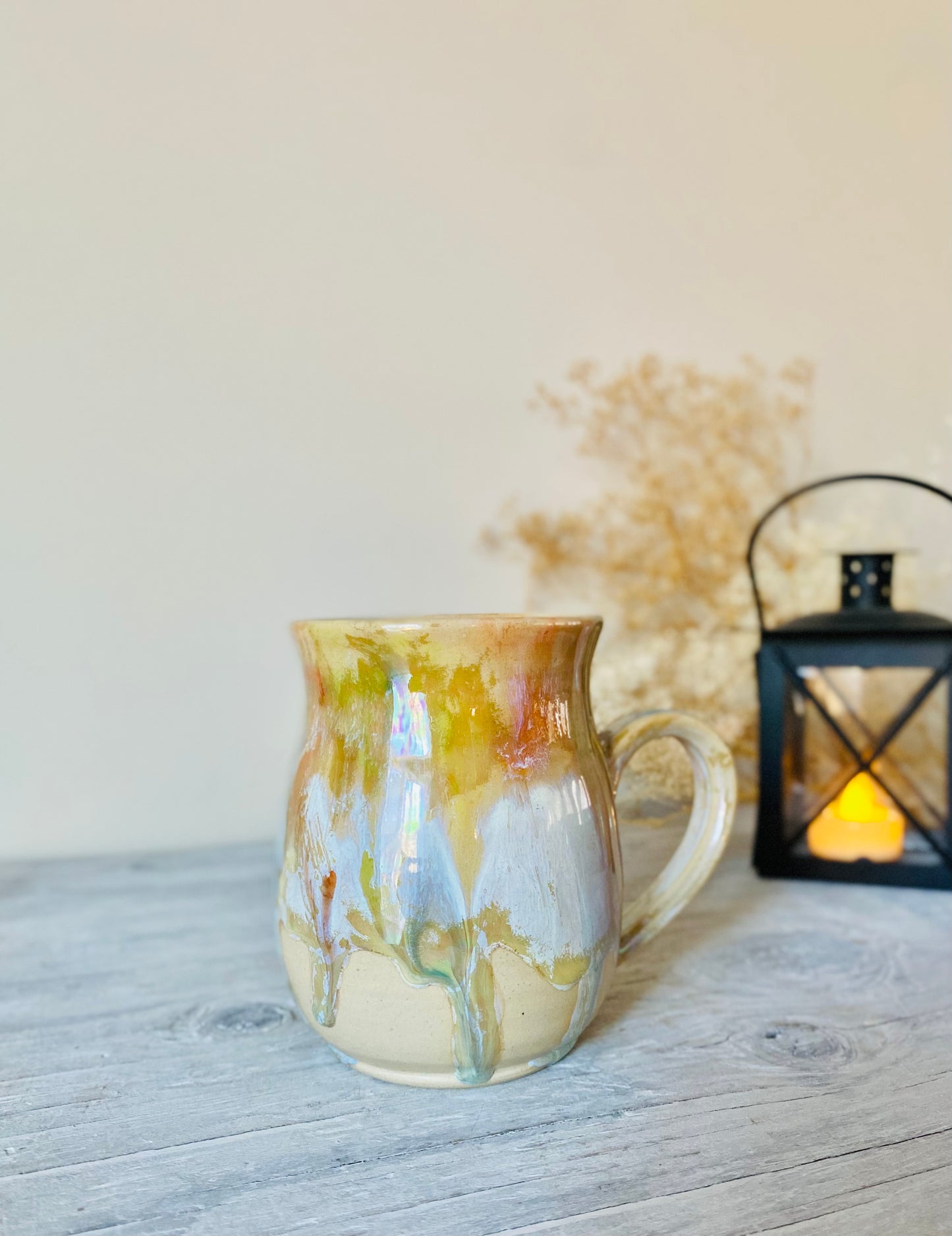 12 oz Iridescent Golden Ember Mug