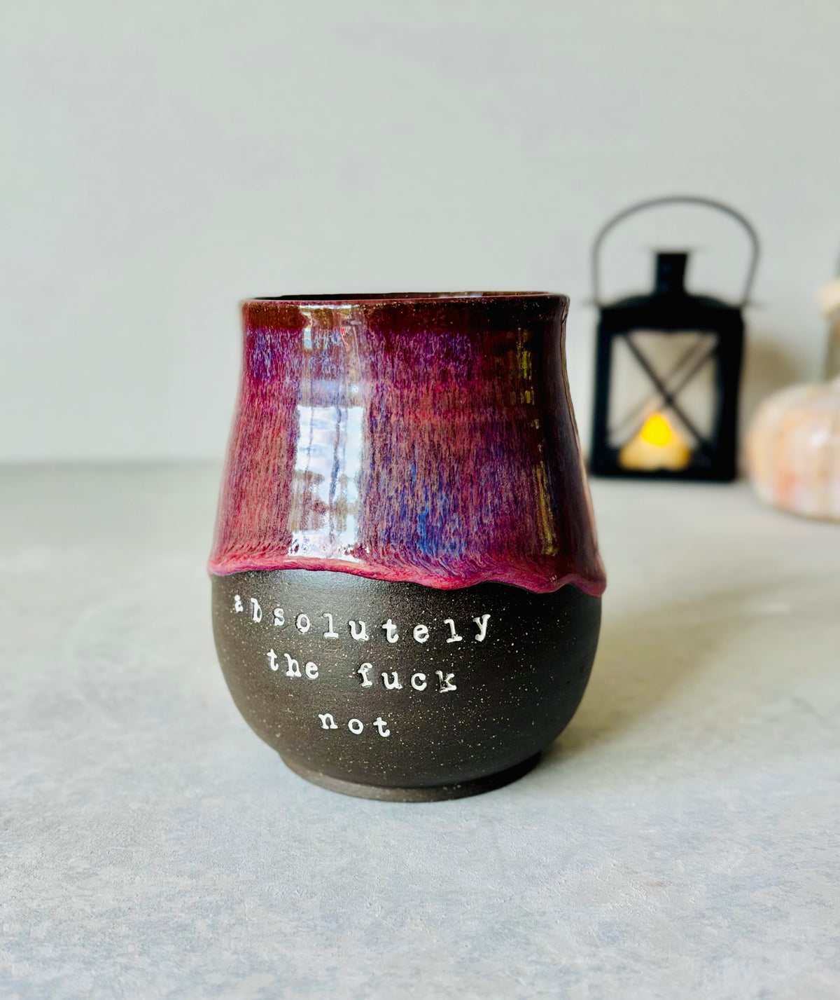 Absolutely the Fuck Not Mug in Autumn Berry (16 fl oz)