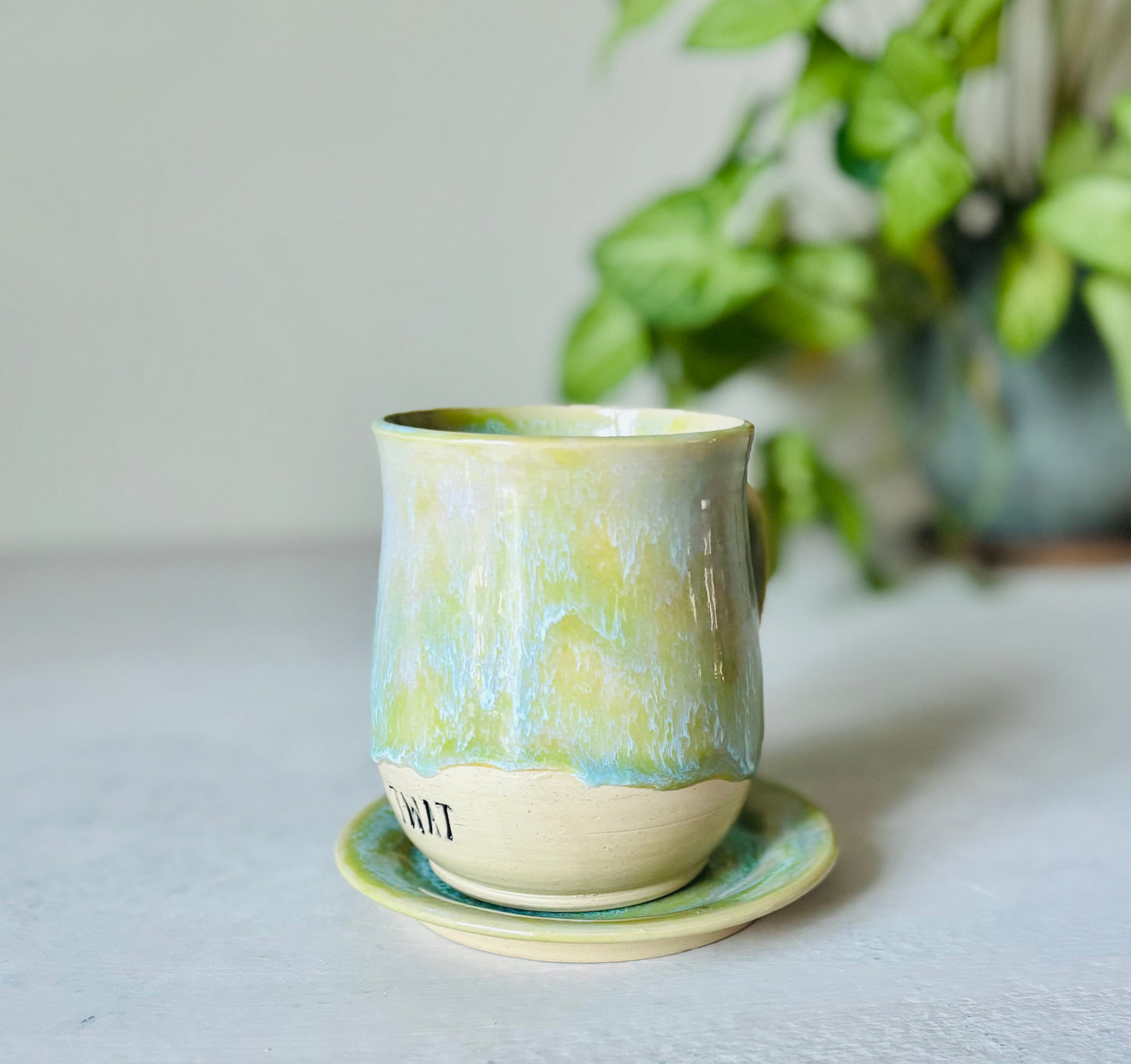 Pastel Spring TWAT Mug and Saucer Set