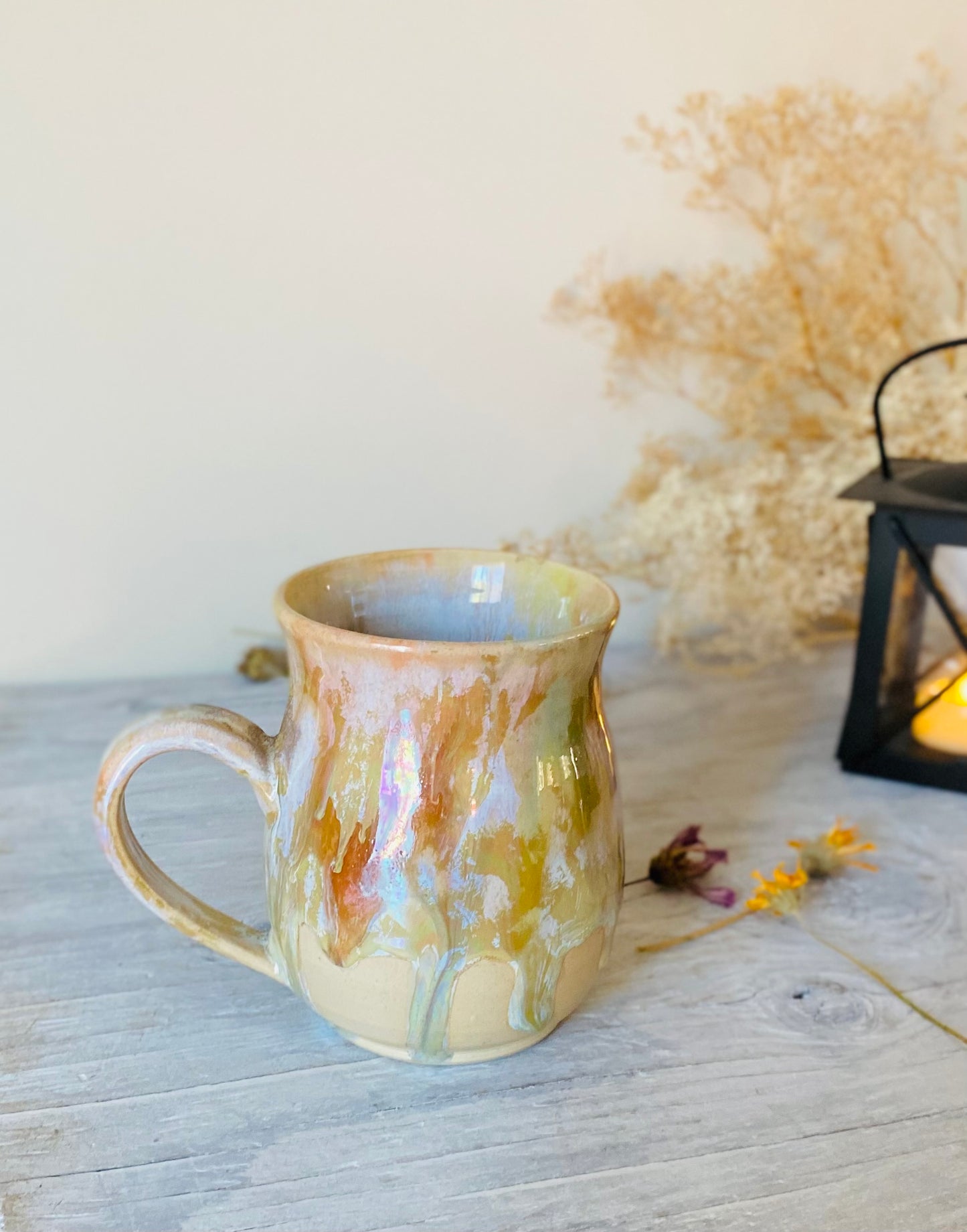 12 oz Iridescent Golden Ember Mug