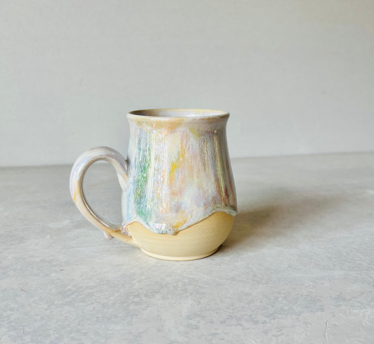Iridescent Pastel Rainbow Drip Mug (second)