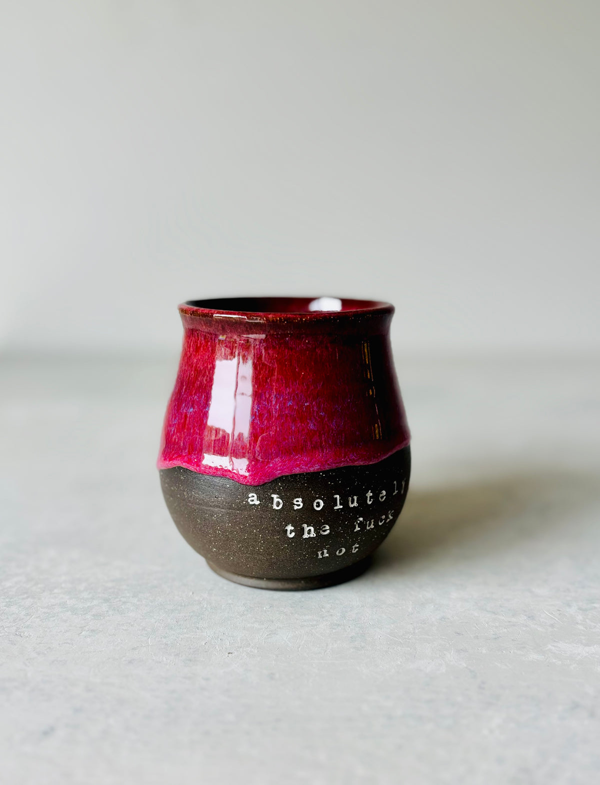Absolutely the Fuck Not Mug in Hot Cherry (15 fl oz)