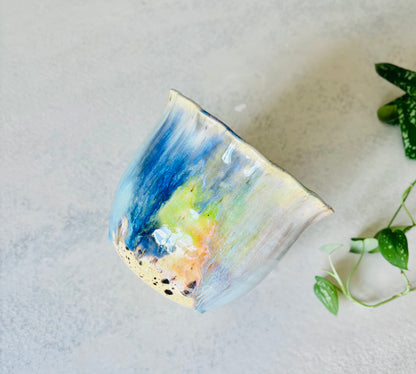 Radiant Rainbow Serving Bowl or Planter (8 cups)