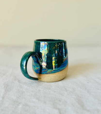 Iridescent “Fuck” Deep Turquoise Mug