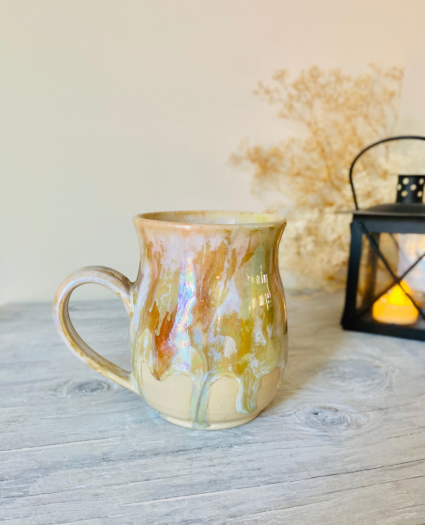 12 oz Iridescent Golden Ember Mug