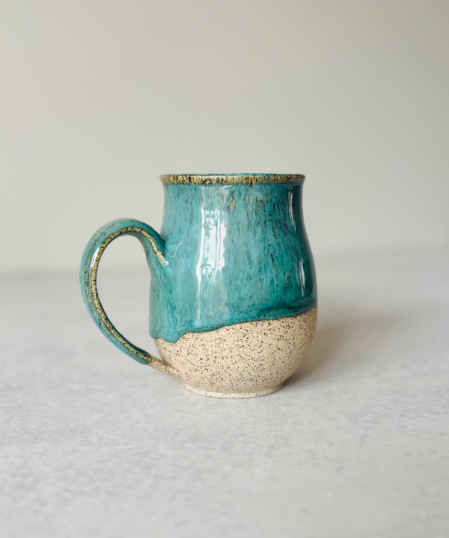 Speckled Mug in Lush Green