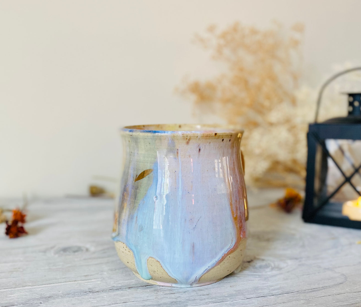 Rainbow Feathers of Gold Mug