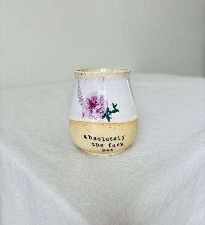 Floral Absolutely the Fuck Not Mug (16 fl oz)