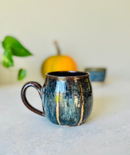 22k Gold Ridged Freckled Pumpkin Mug (20 fl oz) (Copy)