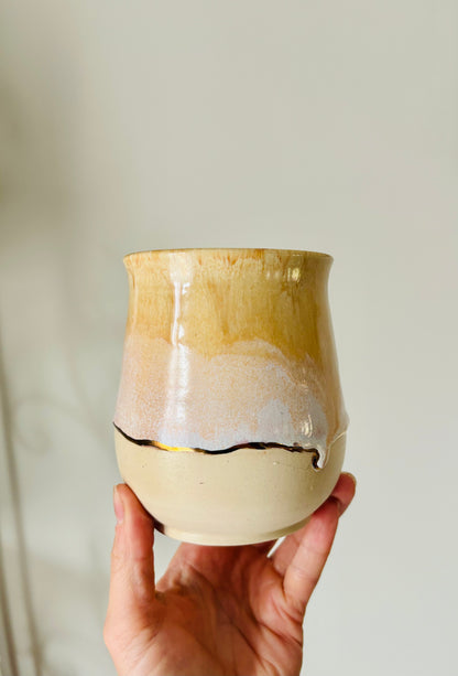 22k Gold Lined Honey & Cream Mug #2 (14 fl oz)