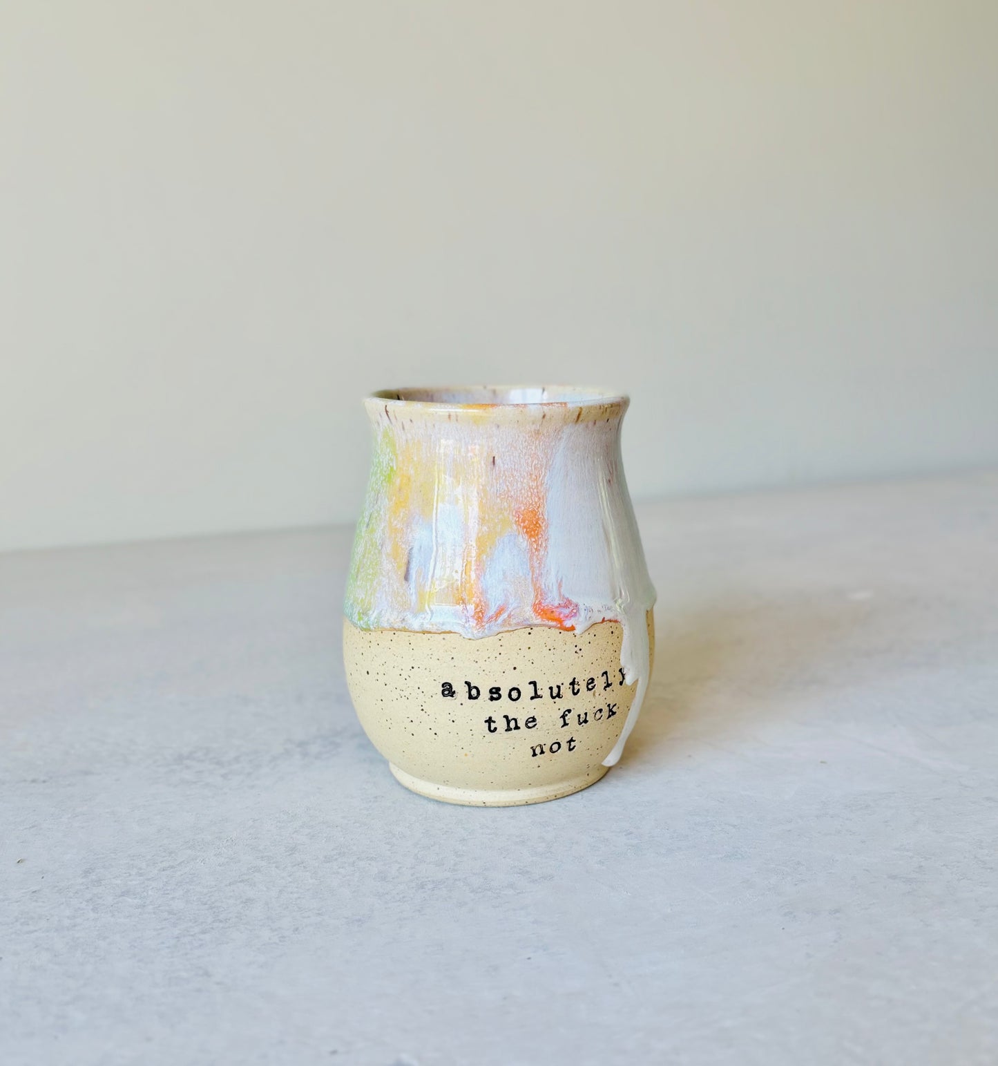 Rainbow Absolutely the Fuck Not Mug (14 fl oz, Second)