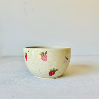 Hand Painted Strawberry Bowl