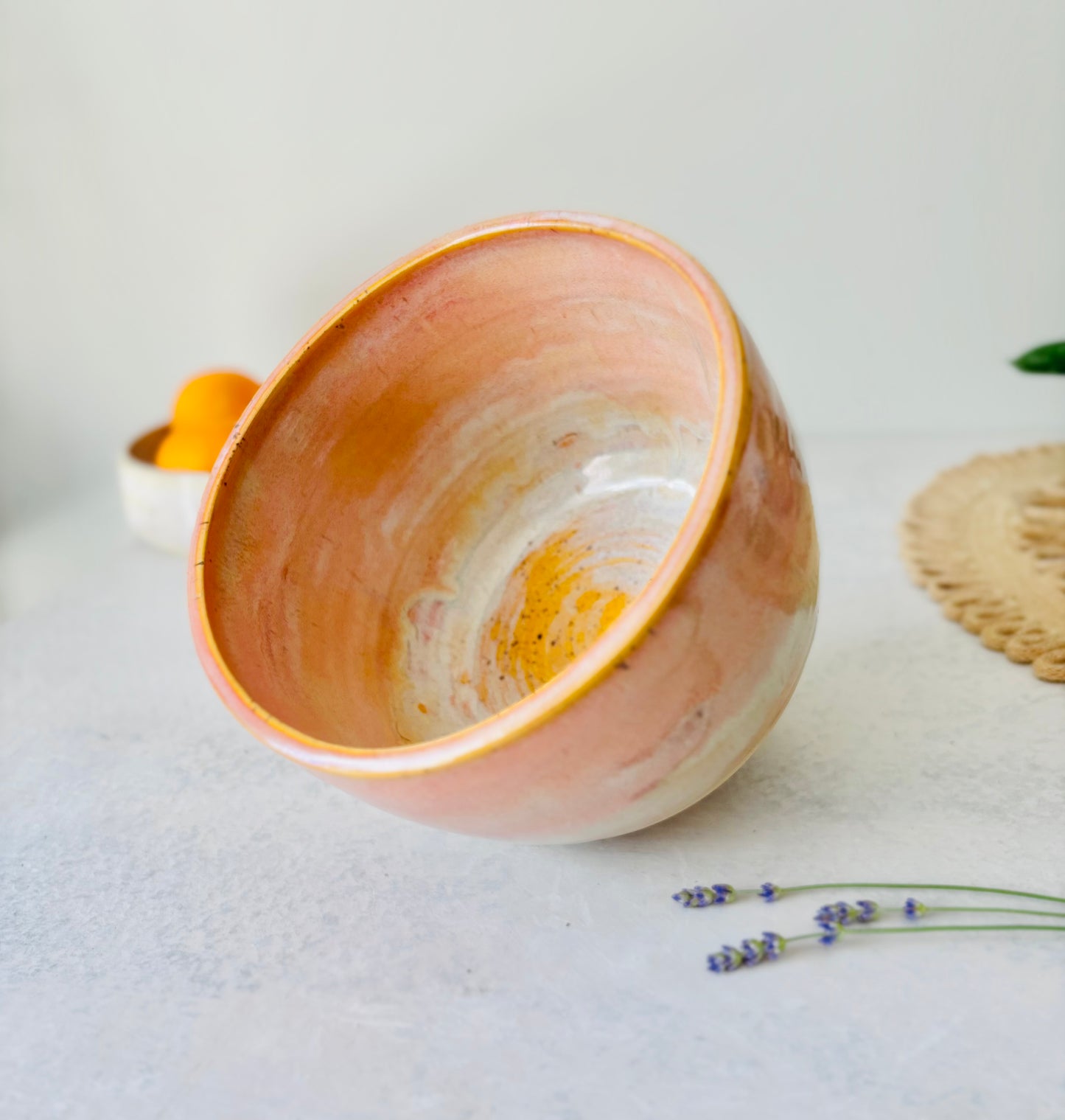 Serving Bowl in Pastel Persimmon (7cups)