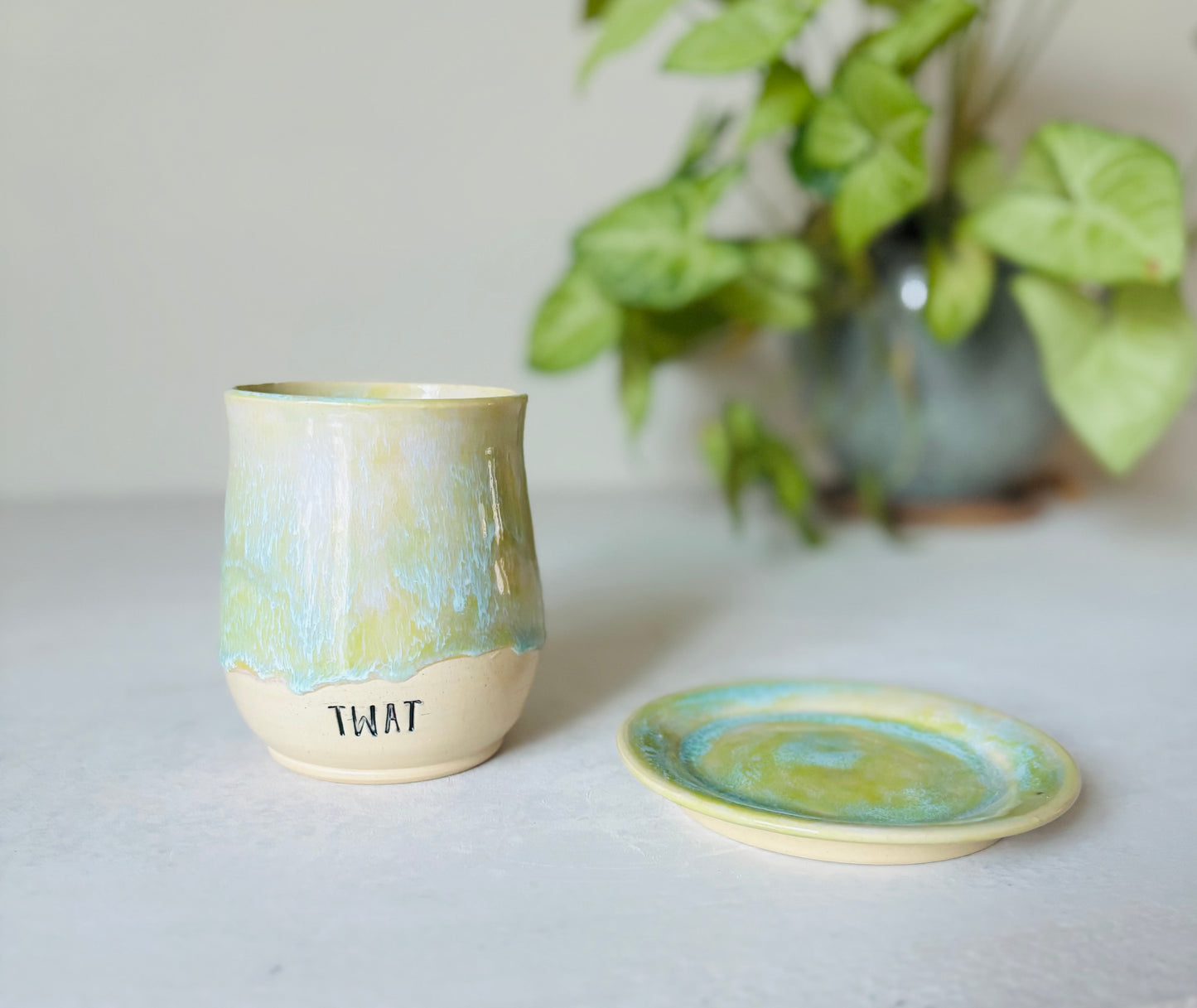 Pastel Spring TWAT Mug and Saucer Set