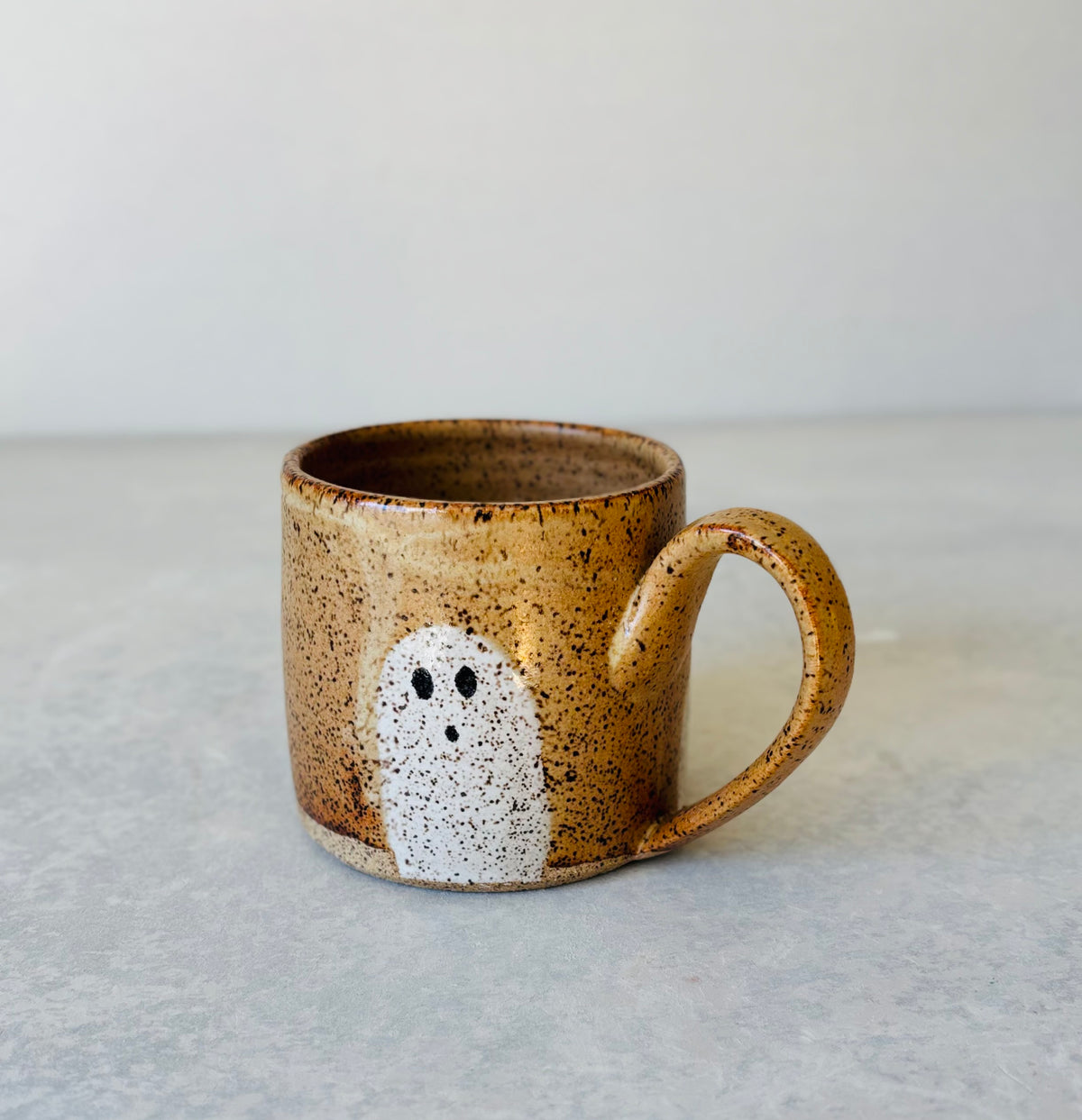 Spooky Speckled Peek-a-boo Ghost Mug (12 fl oz)
