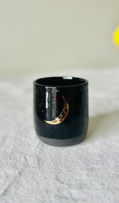 Midnight Golden Moon Wine Tumbler (8 fl oz)