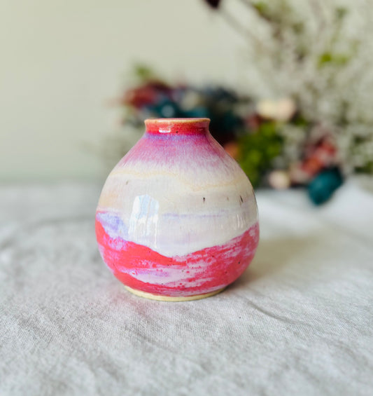 Floating Cloud Pink Bud Vase
