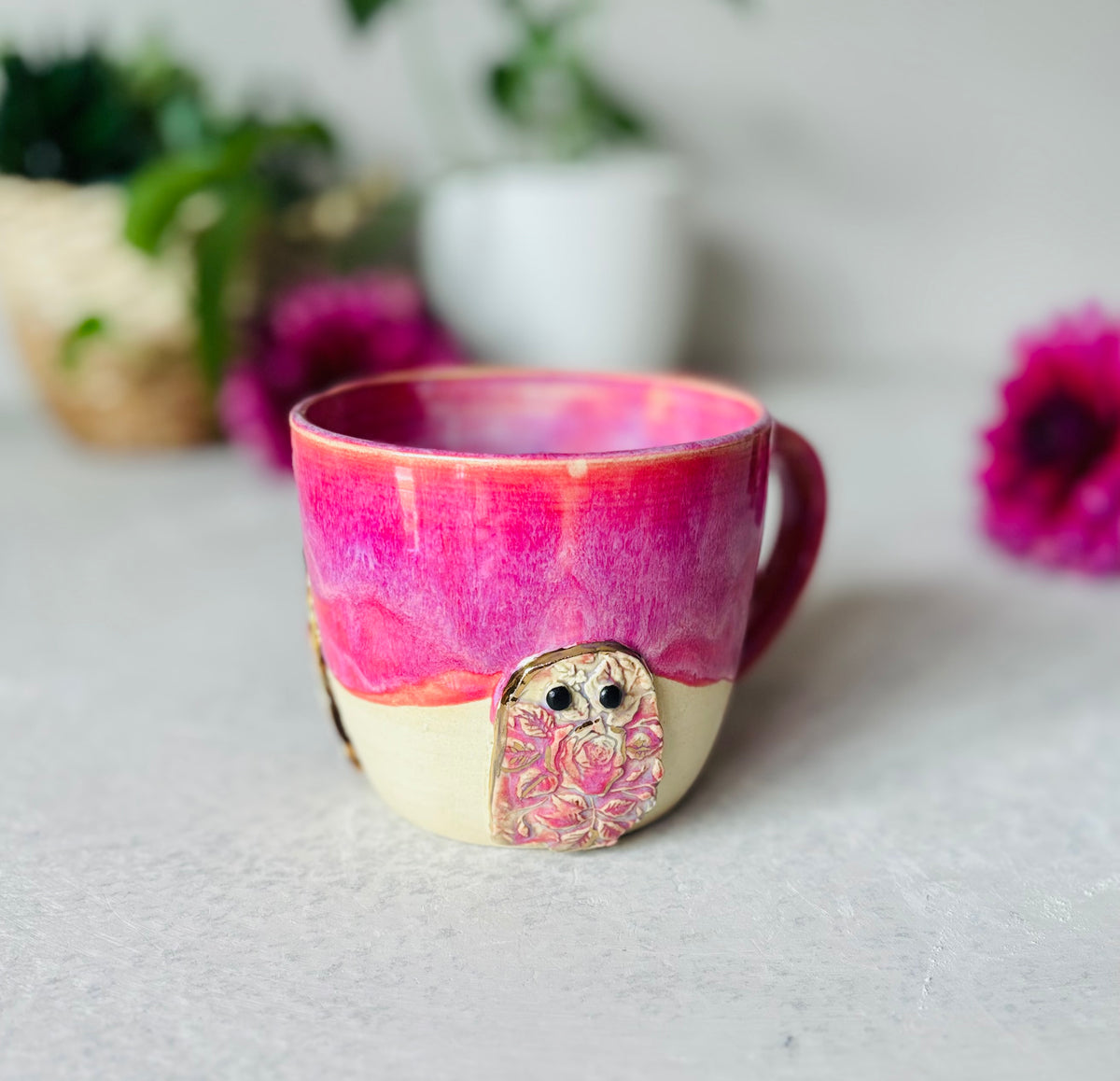 Victorian Rose 22k 3D Ghost Mug