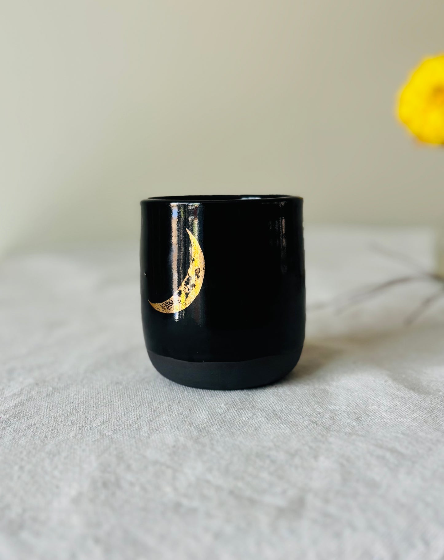 Midnight Golden Moon Wine Tumbler (8 fl oz)