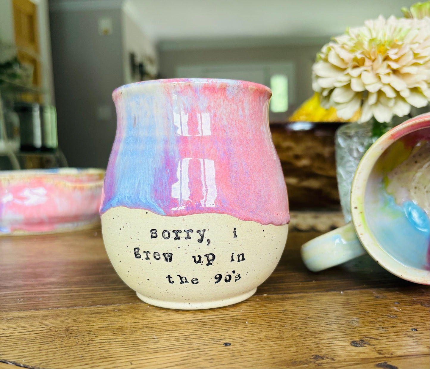“I grew up in the 90s” Rainbow Mug