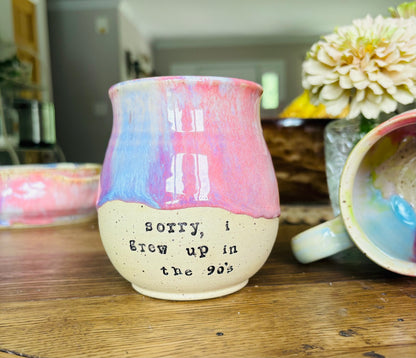 “I grew up in the 90s” Rainbow Mug