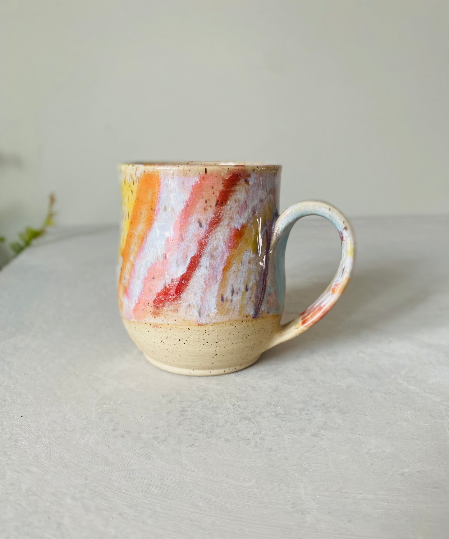 18 oz Cascading Rainbow Mug