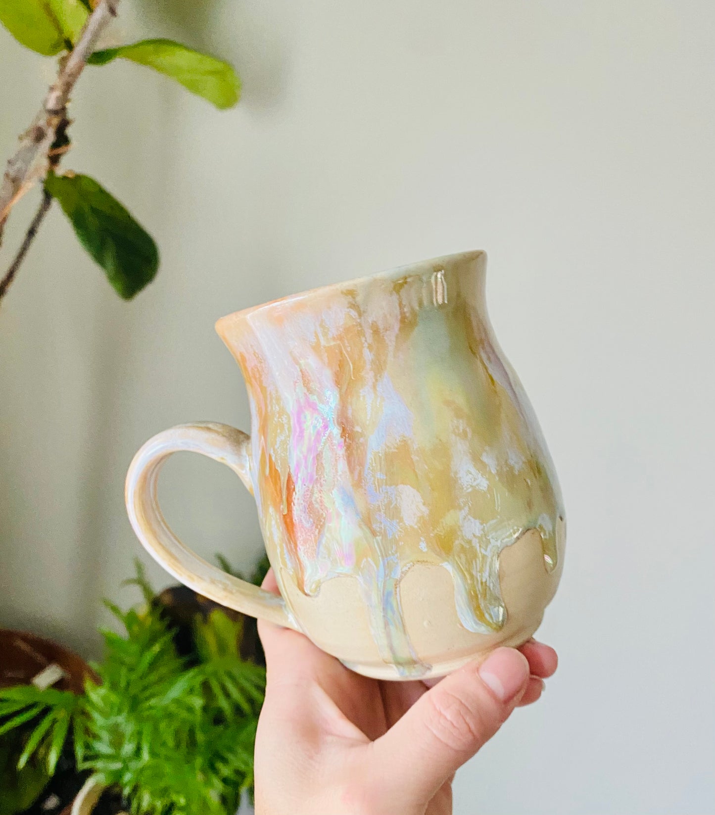 12 oz Iridescent Golden Ember Mug