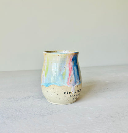 Rainbow Absolutely the Fuck Not Mug 22K Gold Letter (15 fl oz)