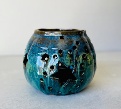 Harvest Nights Lantern in Emerald