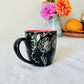 Hand Carved Farmhouse Wild Flower Mug