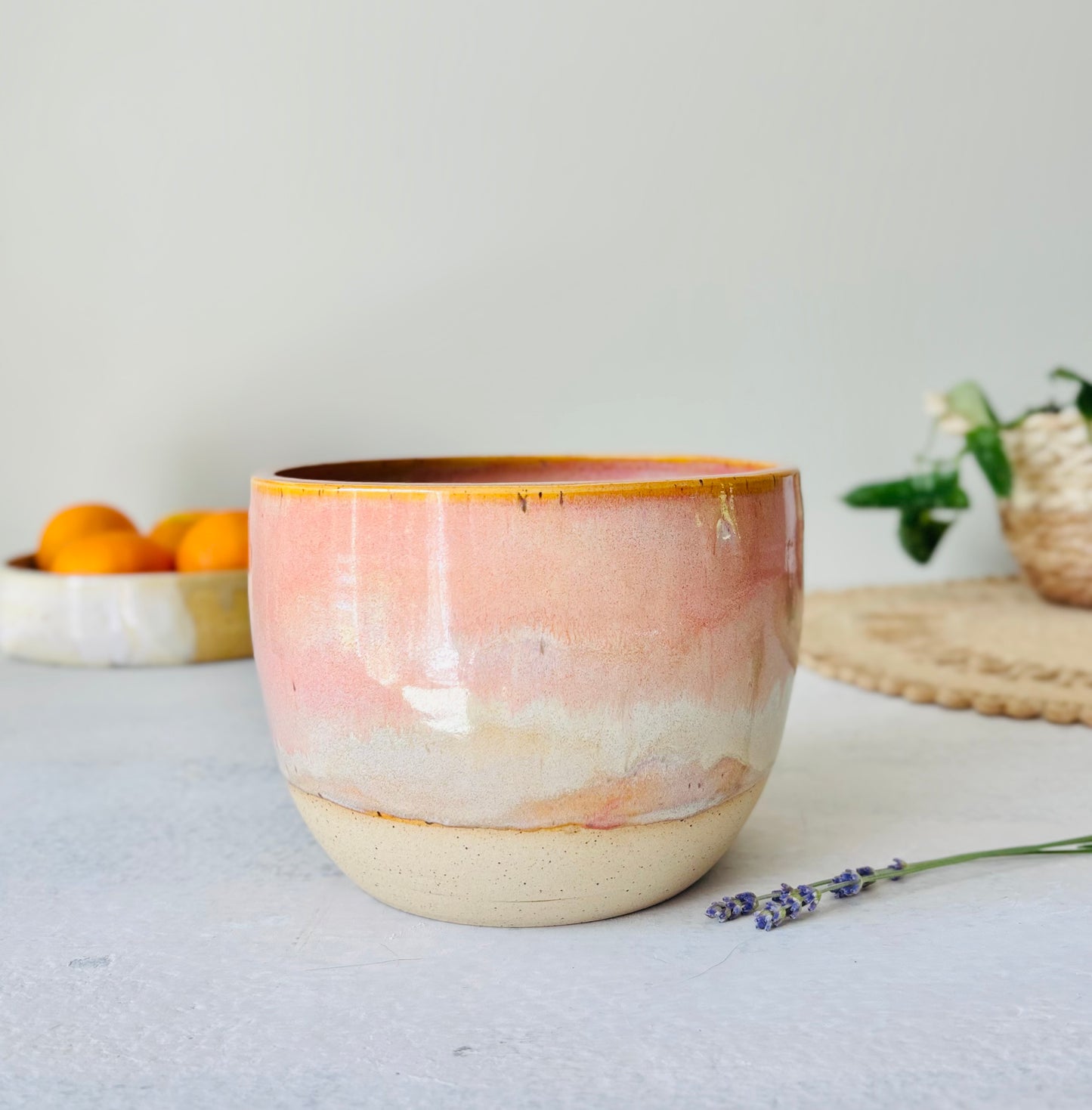 Serving Bowl in Pastel Persimmon (7cups)