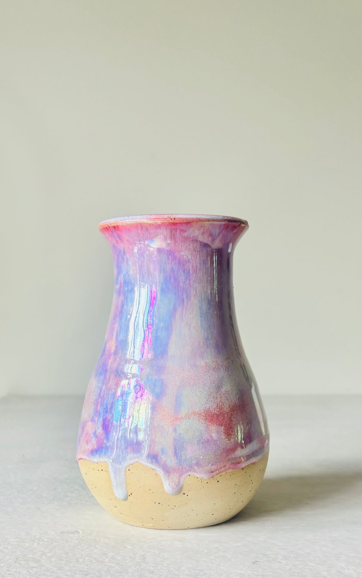 Iridescent Cosmic Rose Vase