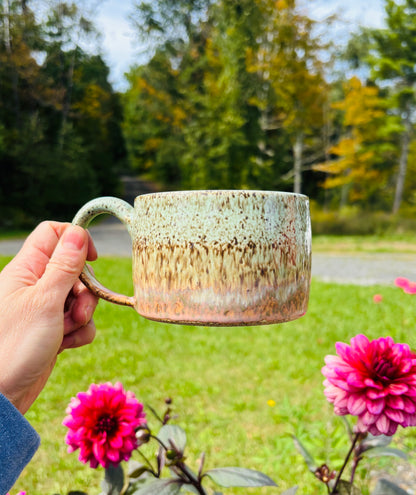 Turquoise Sunset Speckled Mug (15 fl oz)