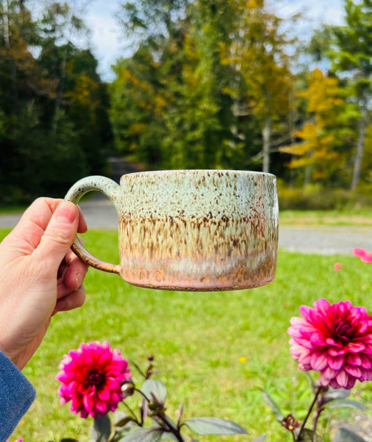 Turquoise Sunset Speckled Mug (15 fl oz)