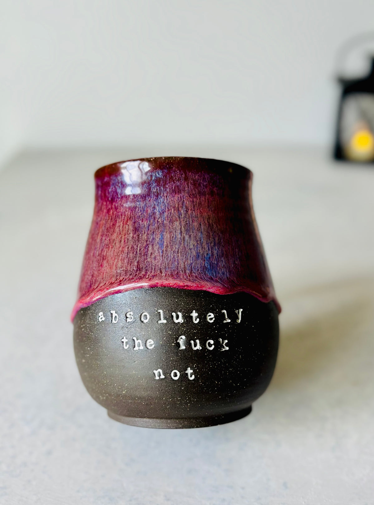 Absolutely the Fuck Not Mug in Autumn Berry (16 fl oz)