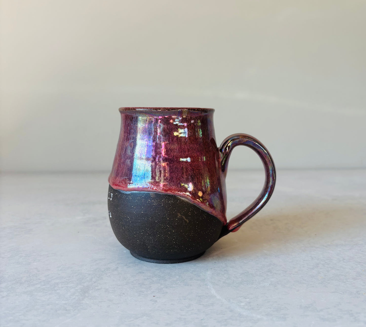 Iridescent Absolutely the Fuck Not Mug in Crimson
