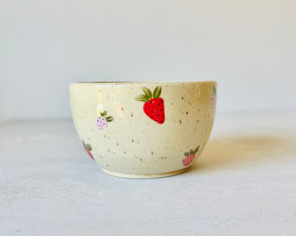Hand Painted Strawberry Bowl