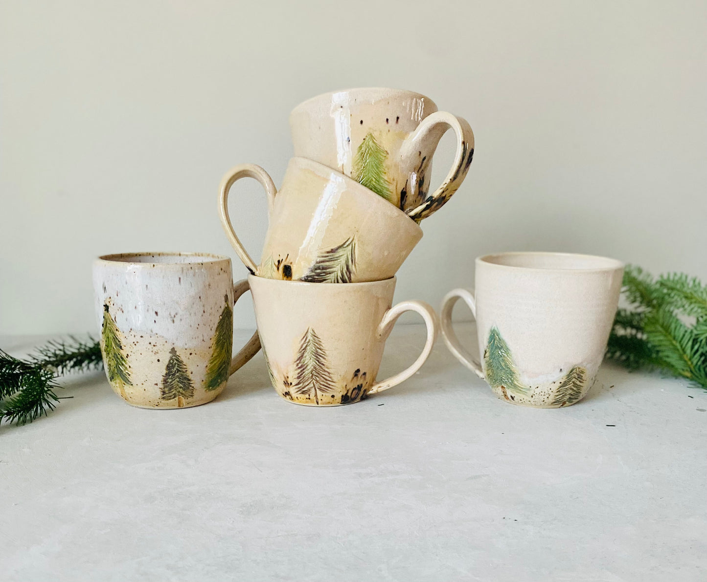 14 oz Evergreen Tree Mug 4